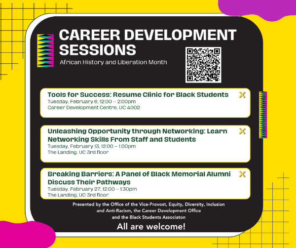 Career Development workshops for Black students